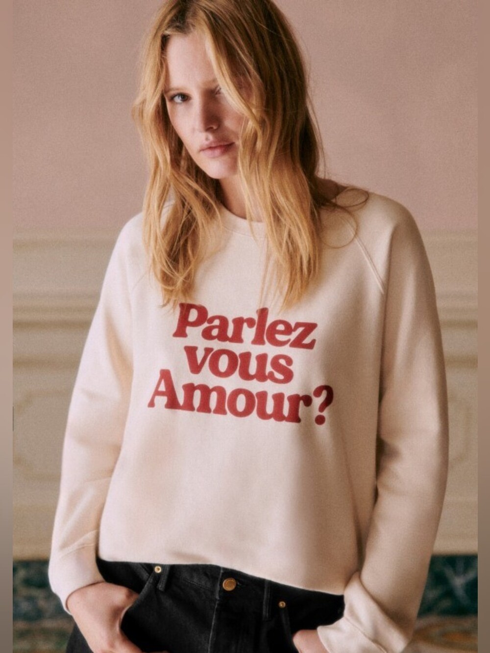 Sezane Parlez Vous Amour Sweat-Shirt - Solidarity Creation